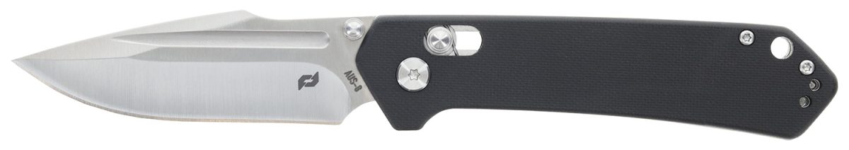 Schrade 1182620 Divergent  3.06&Quot; Folding Modified Drop Point Plain Satin Aus-8A Ss Blade 4.31&Quot; Black G10 Handle