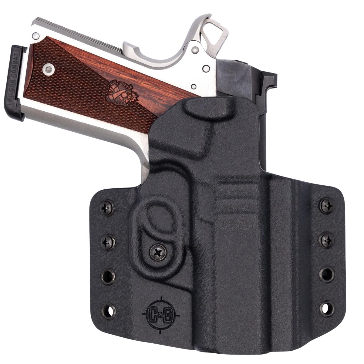 C&Amp;G Holsters 1862100 Covert  Owb Black Kydex Belt Loop Fits 1911 3.5&Quot; Right Hand