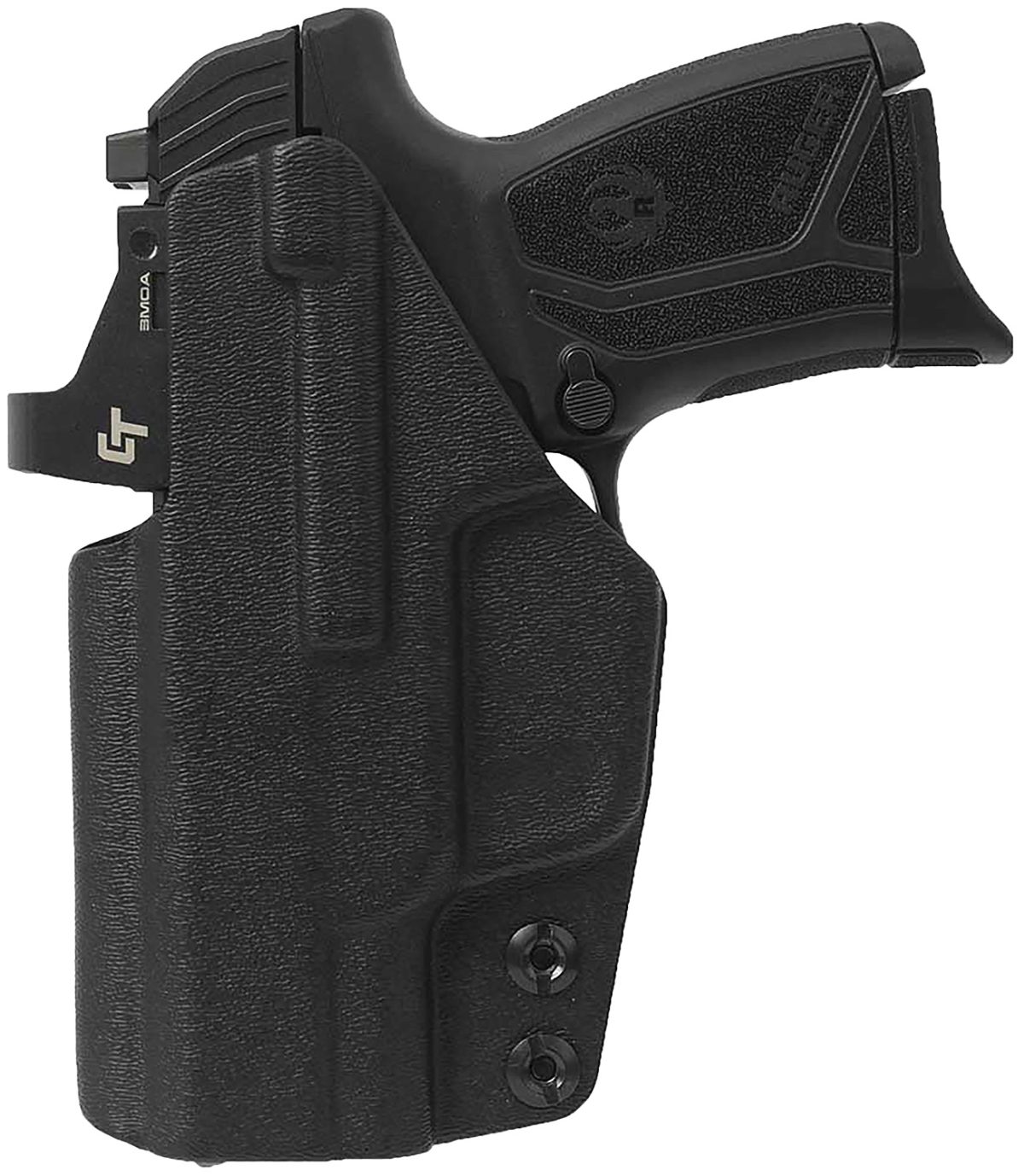1791 Gunleather Taciwbmax9Blkr Tactical Kydex  Iwb Black Kydex Belt Clip Fits Ruger Max-9 Right Hand