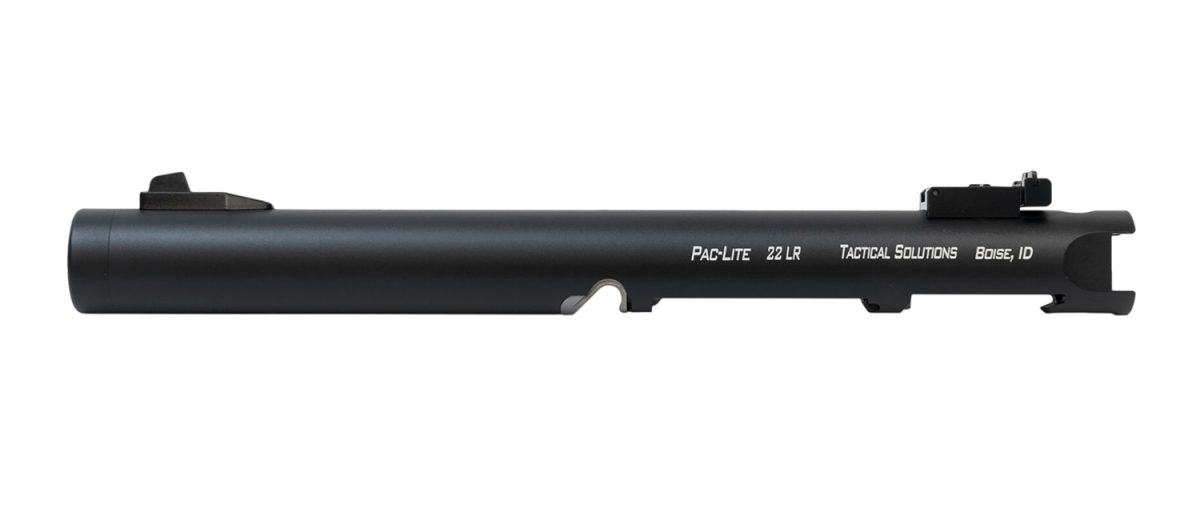 Tactical Solutions Pliv6Tembnf Pac-Lite Barrel 22 Lr 6&Quot; Threaded, Drilled &Amp; Tapped, Adj. Sights, Black Anodized For Ruger Mark Iv &Amp; Iv 22/45