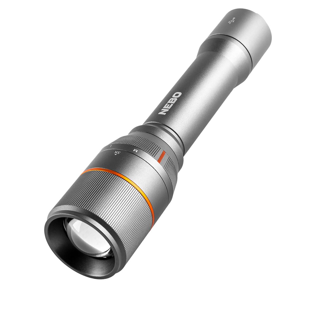 Nebo Nebflt0021 Davinci 3500 Flashlight  Gray 70/700/3500 Lumens White Led