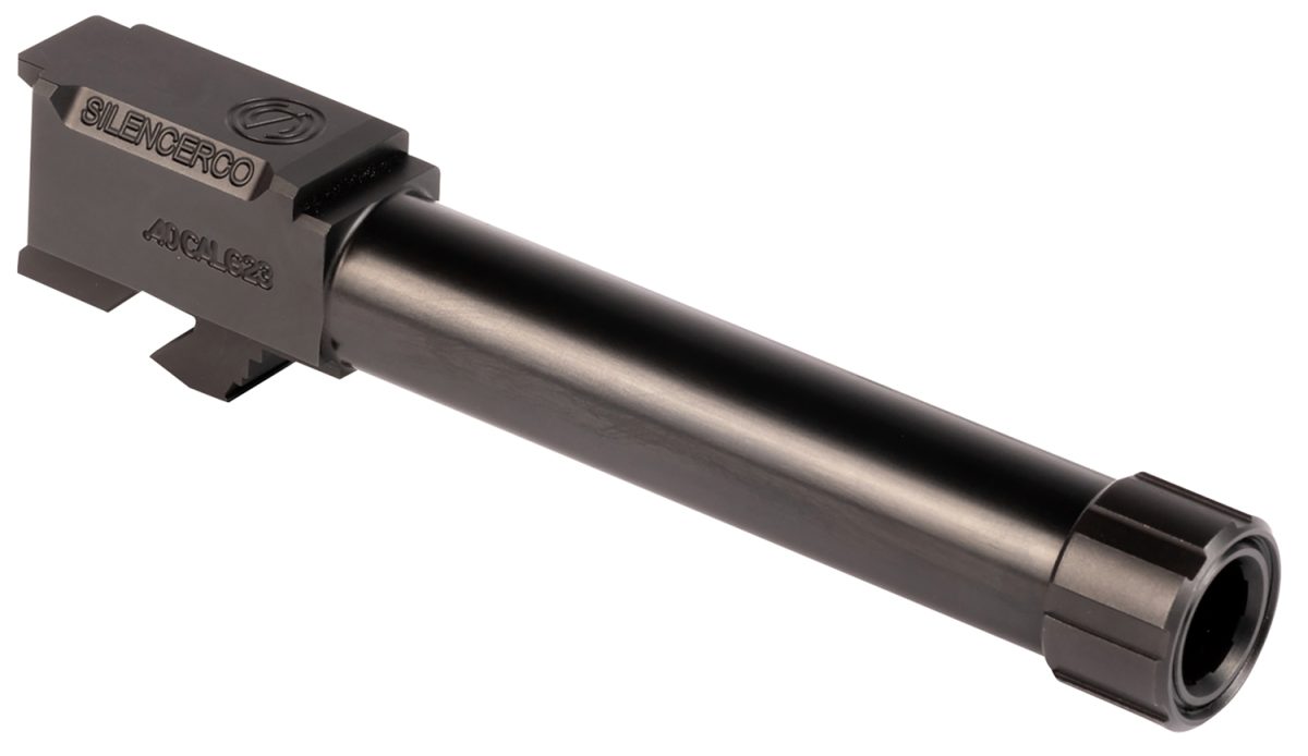 Silencerco Ac1757 Threaded Barrel  4.50&Quot; 40 S&Amp;W, Black Nitride Stainless Steel, Fits Glock 23