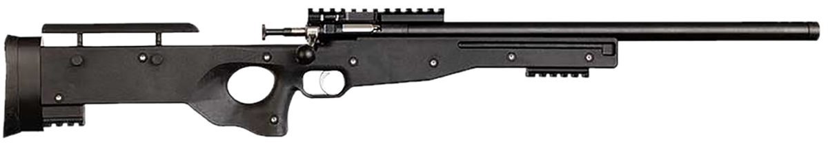 Crickett Ksa2150-Blk Precision  Full Size 22 Lr Single Shot 16.10&Quot; Blued Threaded Bull Barrel, Blued Crickettinny Rail Steel Receiver, Black Synthetic Adj Lop Stock