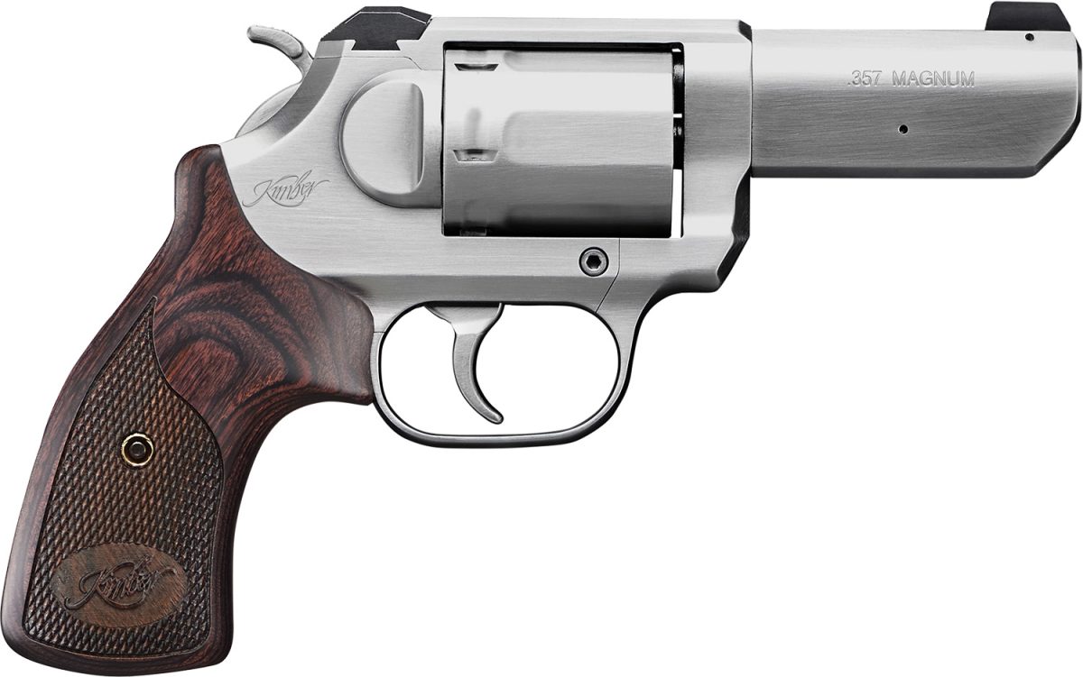 Kimber Mfg, Inc 3400016Ca K6S *Ca Compliant Da/Sa 357 Mag 6 Shot 3&Quot; Brushed Stainless Steel Barrel &Amp; Cylinder, Brushed Stainless Stainless Steel Frame, Diamond Checkering Grip, Exposed Hammer