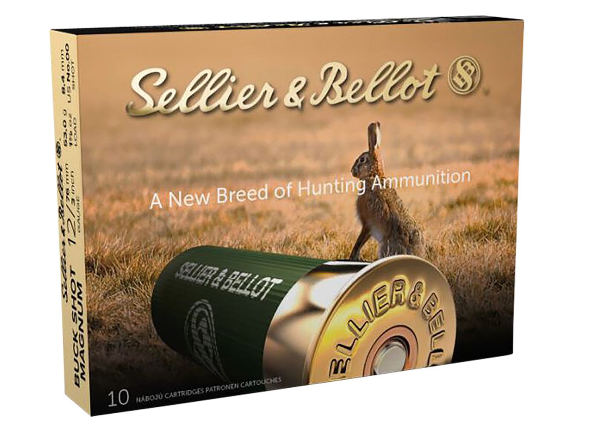 Sellier &Amp; Bellot Sb12Bsa Hunting Magnum 12Gauge 3&Quot; 15Pellets 1 7/8Oz 00Buck Shot 10 Per Box/25 Case