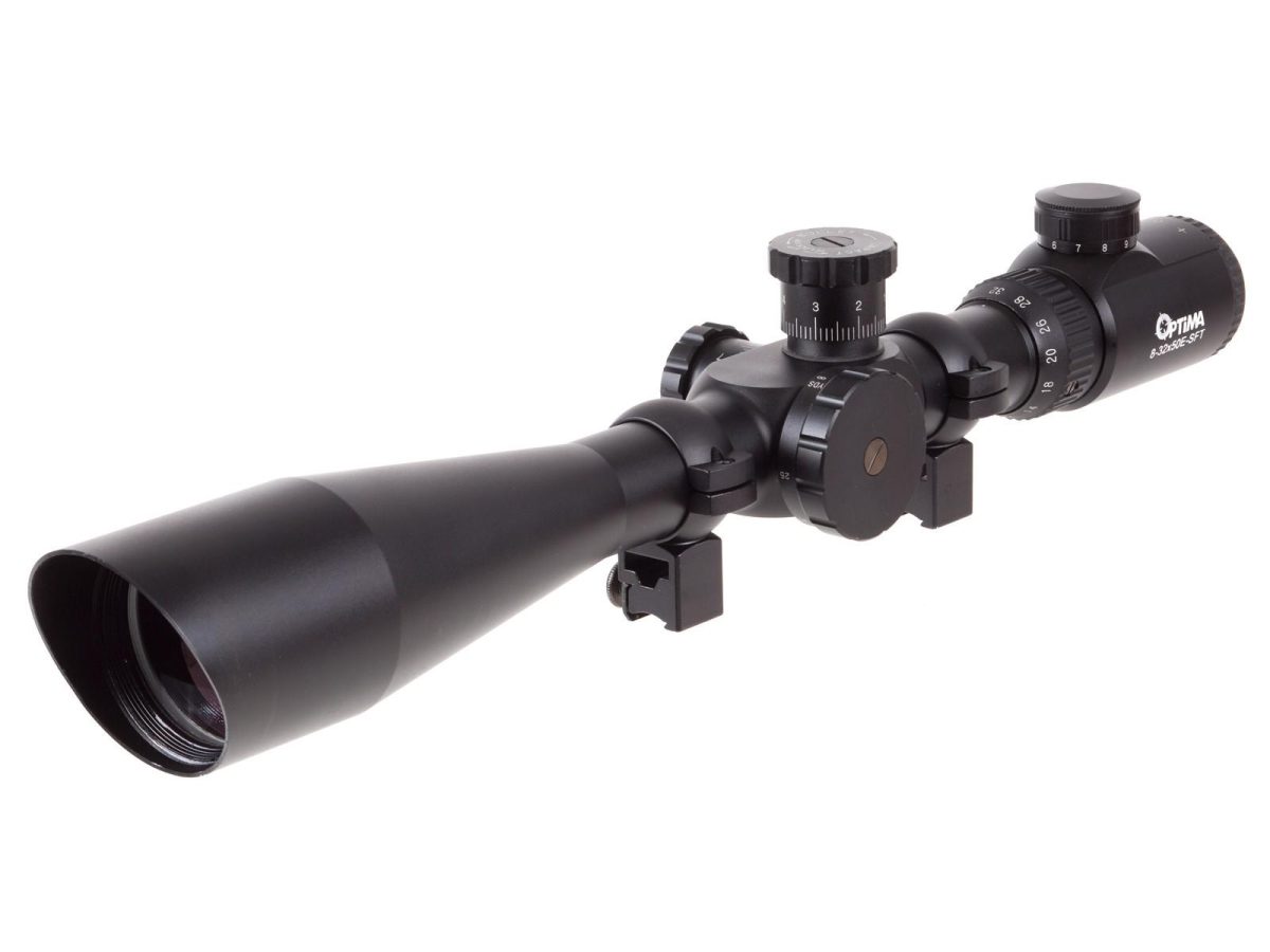 Hatsan Optima Air Rifle Scope - 8-32X50E-Sft 30Mm Illum Mill-Dot - Black