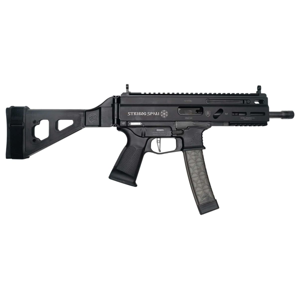 Grand Power Stribog Sp9A1 Handgun 9Mm Luger 30Rd Magazines(3) 8&Quot; Barrel Sbt Brace