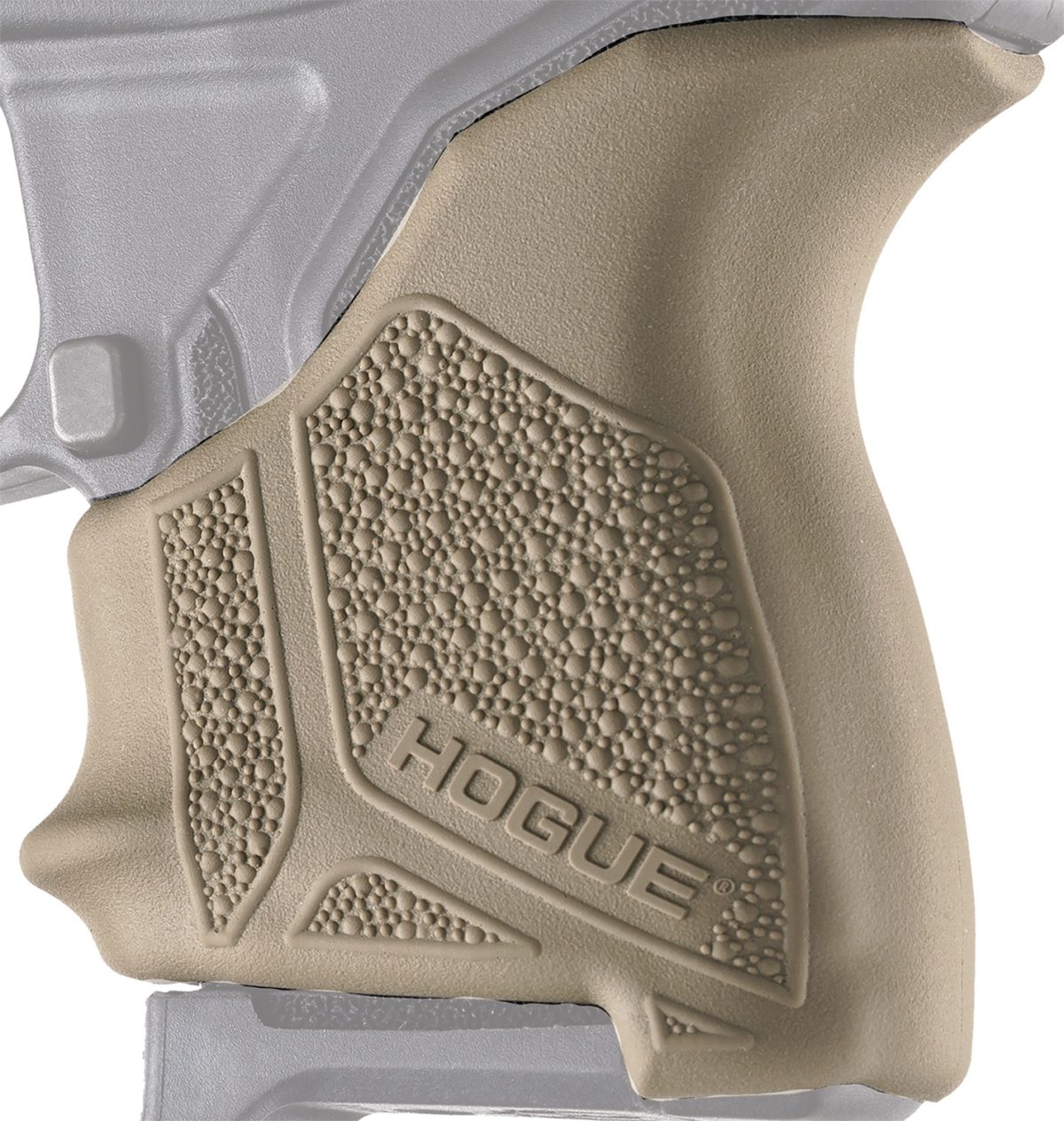 Hogue 18123 Handall Beavertail Grip Sleeve Made Of Rubber With Textured Flat Dark Earth Finish For Ruger Lcp Ii