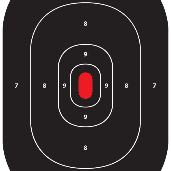Pro-Shot SILHIN5PK SplatterShot  Self-Adhesive Paper Black/Red 12"x17" Silhouette 5 Pack