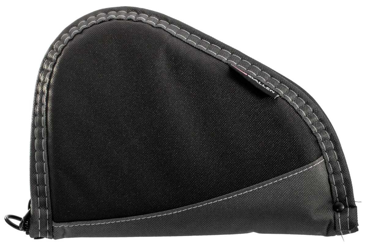 Allen 4448 Deluxe  Handgun Case Black W/Gray Trim, Foam Padding, Non-Absorbent Lining &Amp; Lockable Zipper 8&Quot; L