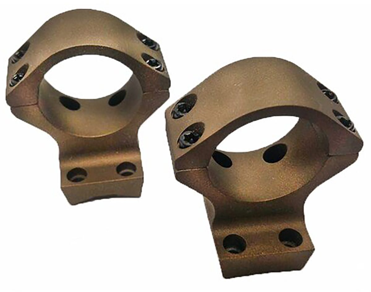 Talley Hc730735 Scope Mount/Ring Combo  Burnt Bronze Aluminum 30Mm Tube X-Bolt Low Rings Short/Long Action 0 Moa