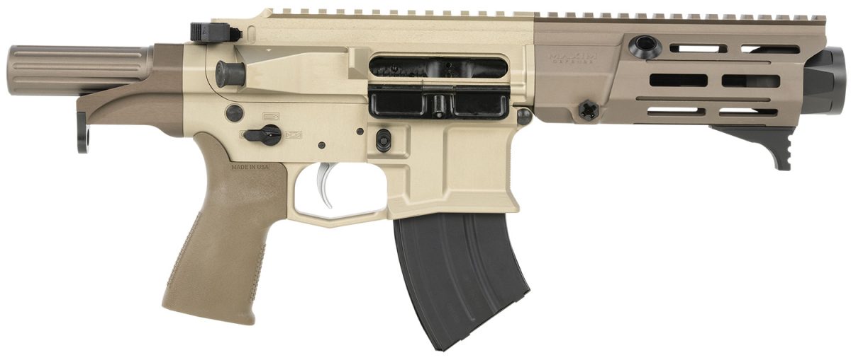 Maxim Defense Mxm50800 Pdx 505-Sps 7.62X39Mm Caliber With 5.50&Quot; Barrel, 20+1 Capacity, Arid Brown Metal Finish, Arid Brown Polymer Grip
