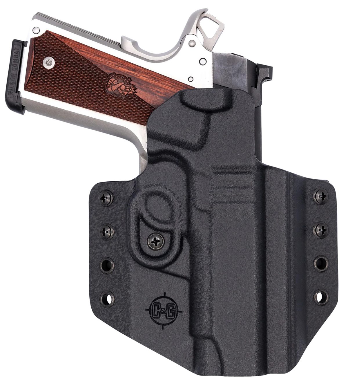C&Amp;G Holsters 1856100 Covert  Owb Black Kydex Belt Loop Fits 1911 4.25&Quot;/ Wilson Combat Edc X9 Right Hand