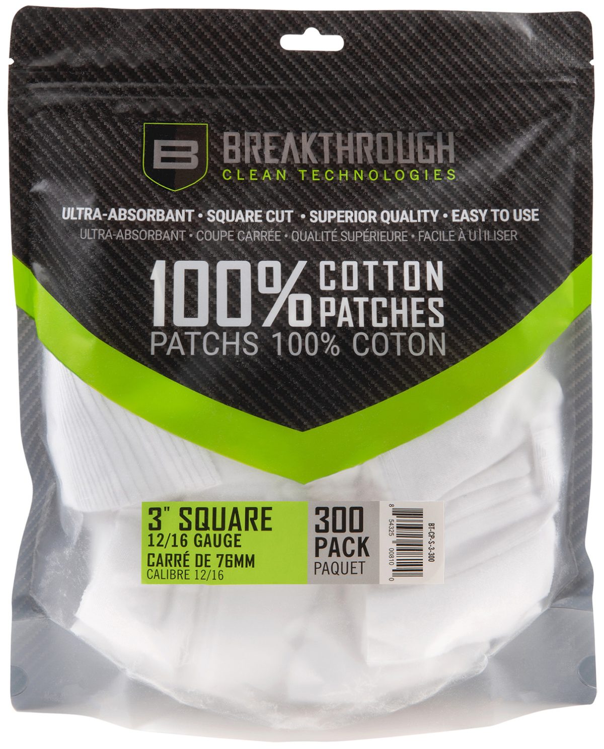 Breakthrough Clean Btcps3300 Square Patches 12-16 Gauge 300 Pieces