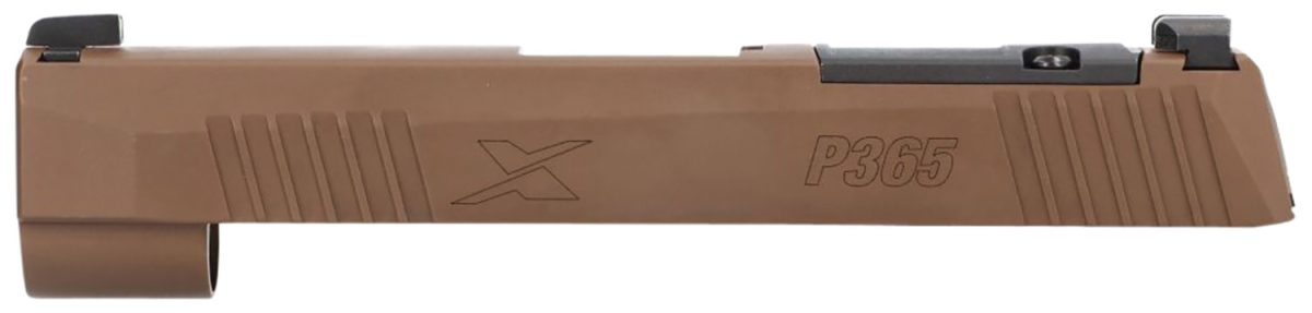 Sig Sauer 8900987 P365Xl Slide Assembly With Micro Optics Cut Coyote Tan Nitride Xray3 Day Night Sights For 9Mm 3.7&Quot; Barrel
