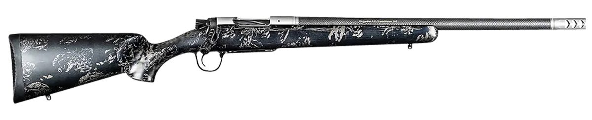 Christensen Arms 8010632800 Ridgeline Fft Ti 7Mm Prc 3+1 22&Quot; Carbon Fiber Threaded Barrel, Stainless Titanium Rec, Black With Gray Accents Stock