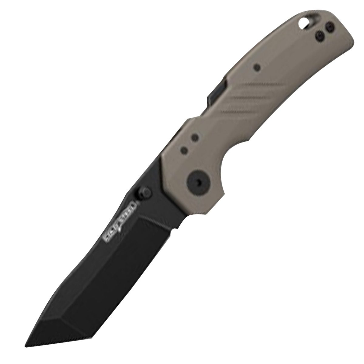 Cold Steel Csfl30Dpltbfz Engage  3&Quot; Folding Tanto Plain Black Pvd Stonewashed 4116 Ss Blade/4.11&Quot; Flat Dark Earth Gfn Handle Includes Belt Clip
