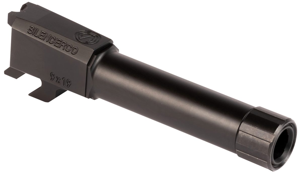 Silencerco Ac2290 Threaded Barrel  3.50&Quot; 9Mm Luger, Black Nitride Stainless Steel, Fits S&Amp;W M&Amp;P Shield