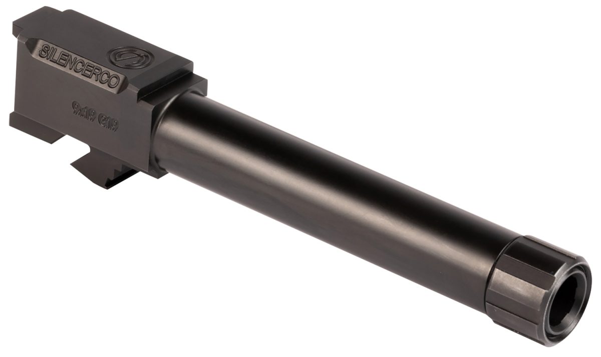 Silencerco Ac5367 Threaded Barrel  9Mm Luger Fits Sig P365 Black Nitride Stainless Steel Threaded Barrel