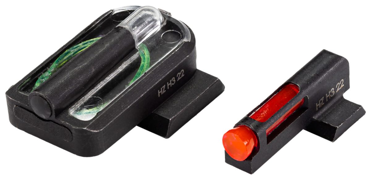 Hiviz Mpfd21 Fastdot  H3 Sight Set For S&Amp;W M&Amp;P Red Fiber Optic Front Sight-Green Tritium Rear Sight