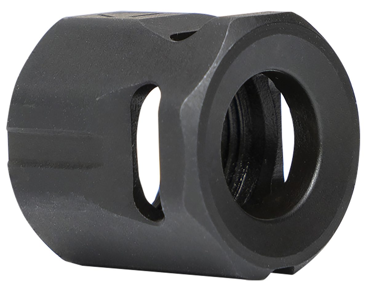 Strike Industries Mccircle Micro Threaded Compensator Black Steel 1/2&Quot;X28 Threads 0.64&Quot; Oal Compatible W/ 9Mm/357 Sig