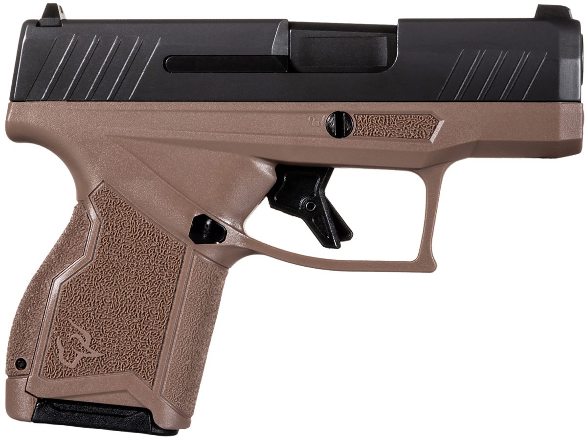 Taurus 1-Gx4M931-B Gx4  Micro-Compact Frame 9Mm Luger 13+1 3.06&Quot; Satin Black Dlc Stainless Steel Barrel, Black Serrated Alloy Steel Slide, Brown Stainless Steel Frame, Textured Grip