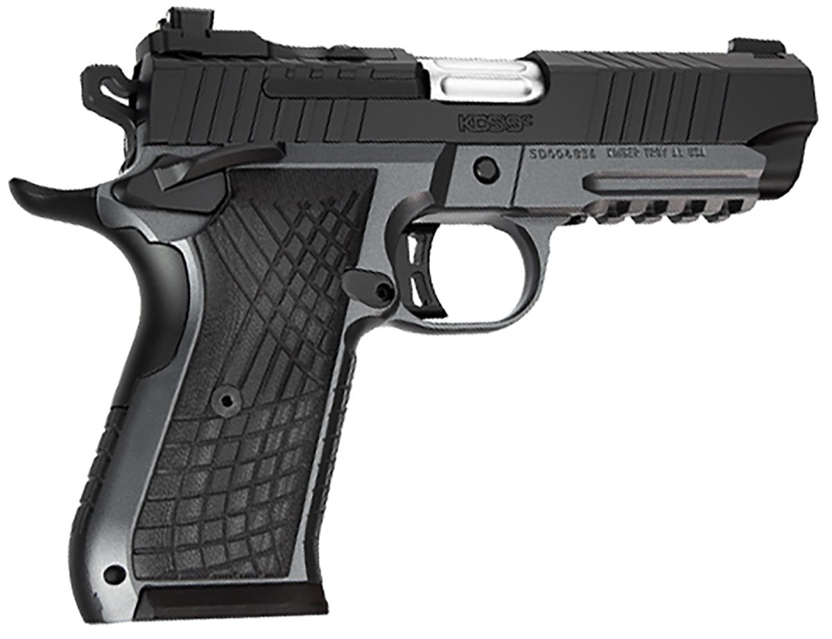 Kimber Mfg.,Inc 3100018 Kds9C Rail 9Mm 10+1 4.09&Quot; Kimpro Gray/Black Front And Rear Serrations Stainless Steel G-10 Grip
