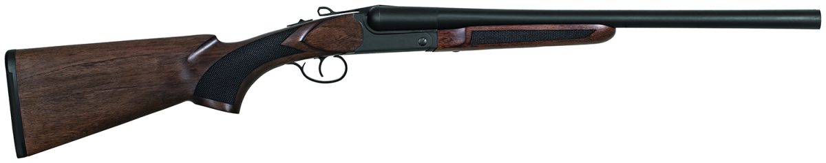 Charles Daly 930391 500 Coach 20 Gauge Break Open 3&Quot; 2Rd 20&Quot; Black Side By Side Barrel, Steel Receiver, Fixed W/Pistol Grip Checkered Walnut Walnut Stock