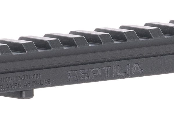 Reptilia LLC 100269 RMU Mount 12 Slot Black 7075-T6 Aluminum Mil-Spec 1913 Picatinny Rail Mount