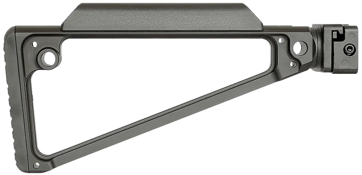 Midwest Industries Mitrisf Triangle Side Folding Stock Black 6061 Aluminum