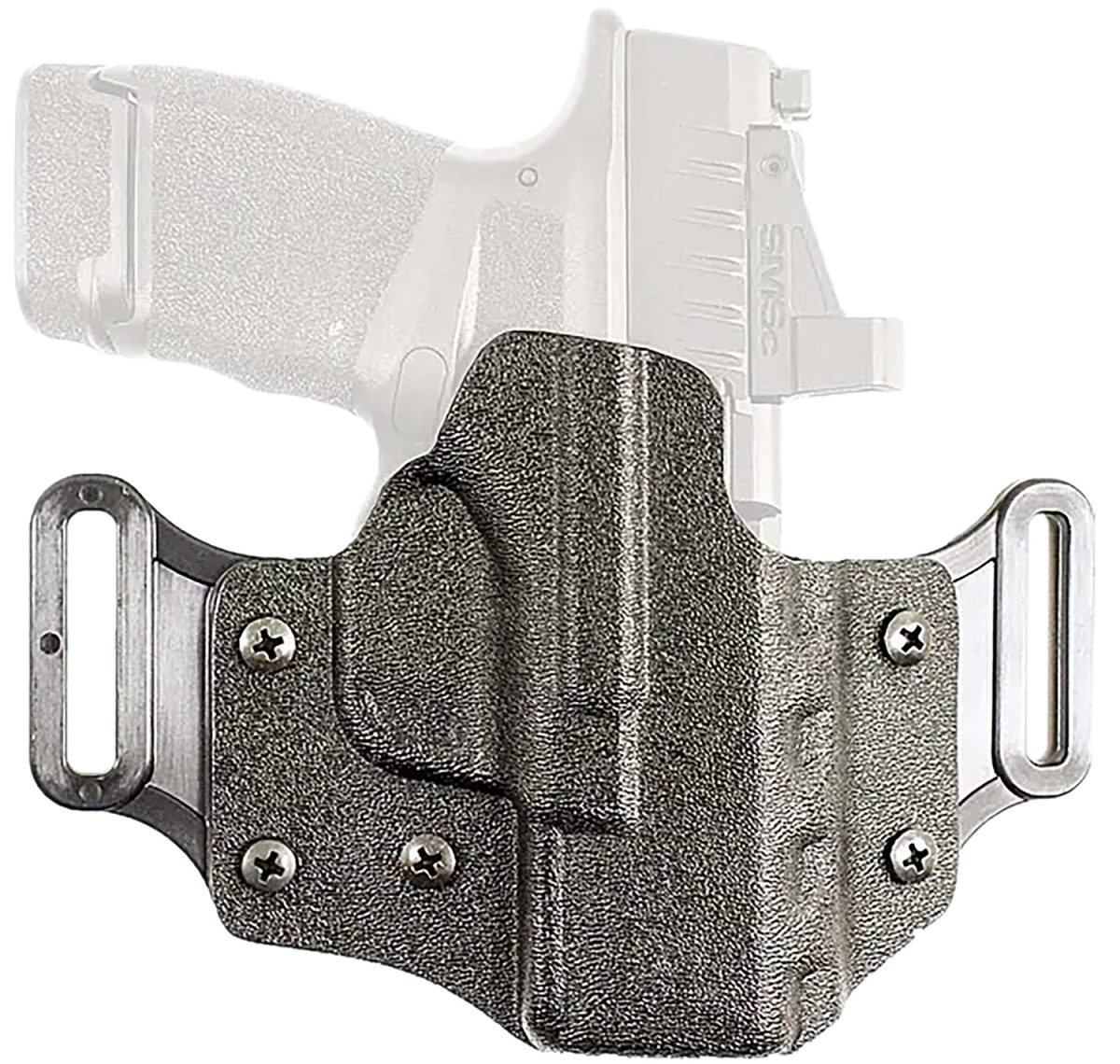 Desantis Gunhide 195Ka8Jz0 Veiled Partner  Owb Black Kydex Fits Sig Sauer P365 Right Hand