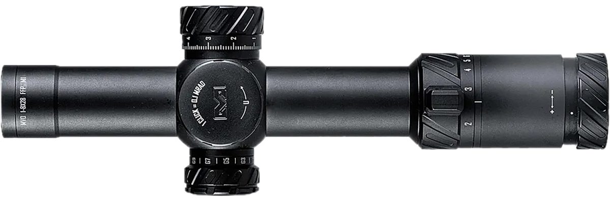 Meprolight Usa 901245701 Mvo  Matte Black Anodized 1-8X28Mm 34Mm Tube, Illuminated M1 Mrad Etched Green/Red Reticle