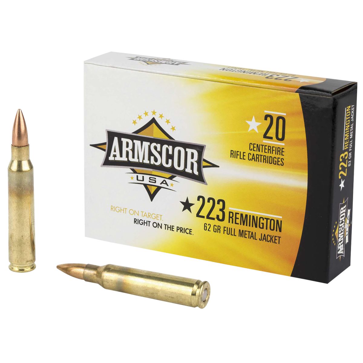 Armscor Fac2238N Usa  223Rem 62Gr Full Metal Jacket 20 Per Box/50 Case