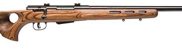 Savage Arms 18528 25 Lightweight Varminter-T 223 Rem 4+1 Cap 24" Matte Black Rec/Barrel Natural Brown Laminate Fixed Thumbhole Stock Right Hand (Full Size) with Detachable Box Magazine