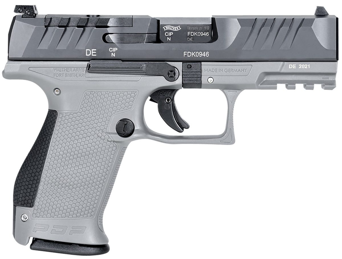 Walther Pdp 9Mm Cmpct 4&Quot; Pstl Gry/Blk 2-15Rd Mags