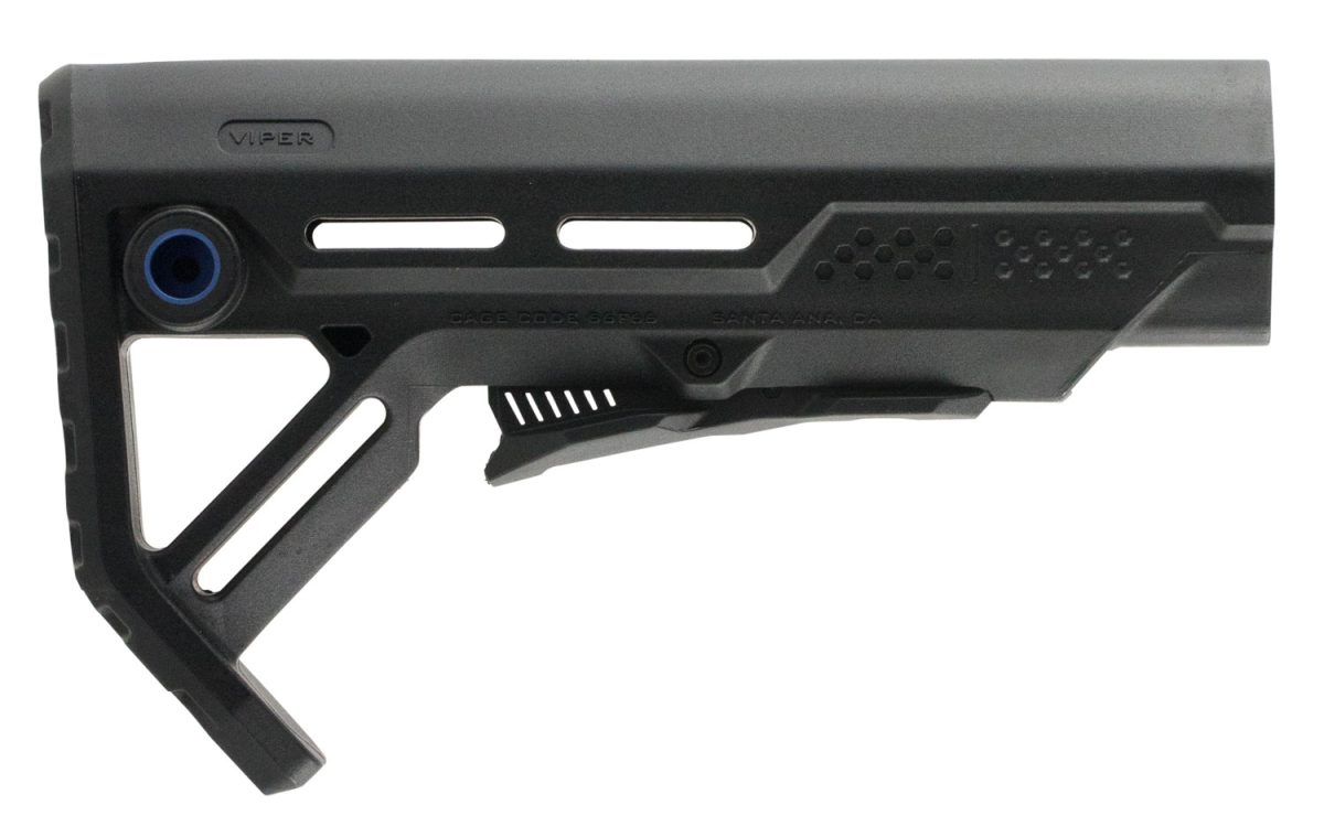 Strike Strikeesmod1Bkblu Mod1 Mil-Spec Black With Blue Accent Synthetic For Ar-15, M16