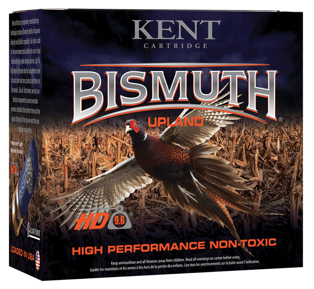Kent Cartridge B123U425 Bismuth Upland 12 Gauge 3&Quot; 1 1/2 Oz Bismuth 5 Shot 25 Per Box/ 10 Case