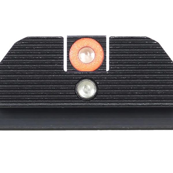 Night Fision GLK001015OGZ Student Of The Gun Accur8 For Glock  Green Tritium Orange Outline Front Sight-Green Tritium Black Outline Rear Sight Glock 17/17L/19