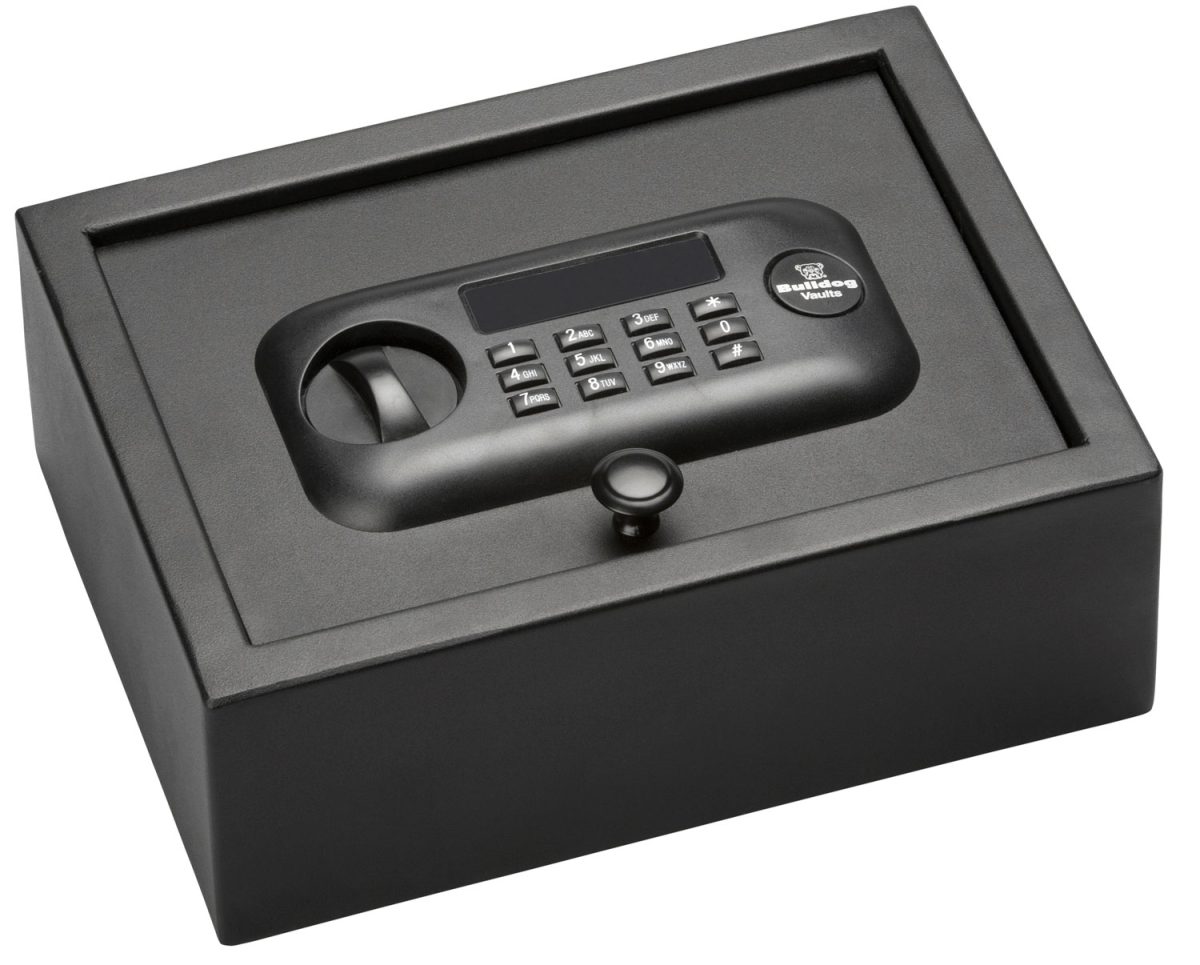 Bulldog Bd1030 Digital Top Open Vault Standard Keypad Entry Black Powder Coat Steel 11.80&Quot; X 8.70&Quot; X 4&Quot;