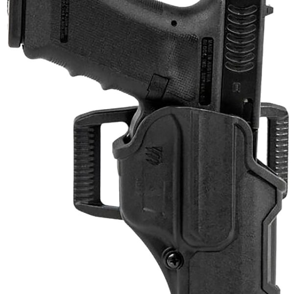 Blackhawk 410703BKR T-Series L2C Non-Light Bearing OWB Black Polymer Belt Slide Fits Colt 1911 w/wo Rail Right Hand