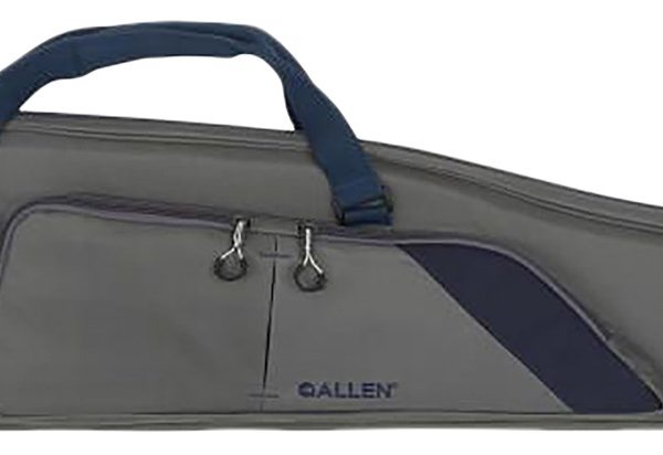 Allen 64250 Kenosha Rifle Case 50" Gray Endura w/Indigo Trim, Foam Padding, Gusseted Accessory Pockets, Lockable Zippers & Adjustable Sling