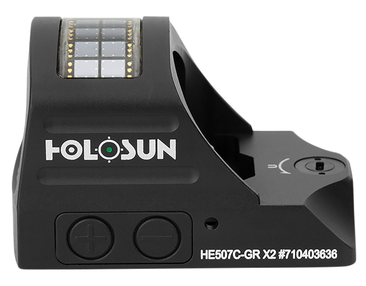 Holosun He507Cgrx2 507  Black Anodized 1 X 0.63&Quot; X 0.91&Quot; 2 Moa Green Dot/32 Moa Circle Multi Reticle
