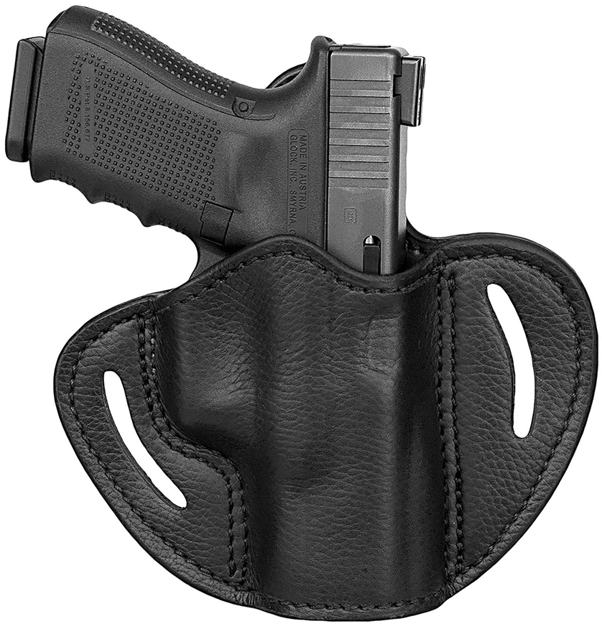 1791 Gunleather Ucbh21Nsbr Ultra Custom  Owb Size 2.1 Night Sky Black Leather Belt Slide Compatible W/Glock 17/S&Amp;W M&Amp;P Shield/Springfield Xd Right Hand