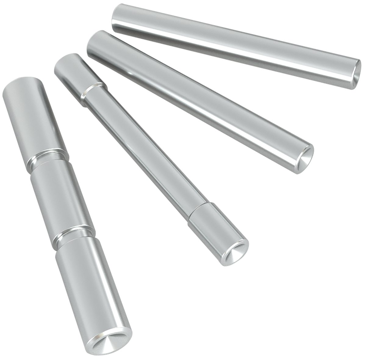 Cross Armory Crg4Pssv 4 Pin Set  Silver 4140 Steel For Most Glock Gen4