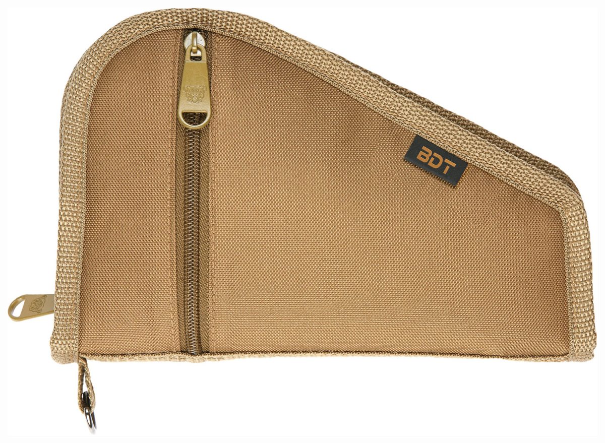 Bulldog Bdt619T Deluxe Pistol Case With Pocket &Amp; Sleeve, Tan Water-Resistant Outer Shell, Impact-Resistant Padding, Heat-Resistant Quilted Lining 9&Quot;L X 6&Quot;H