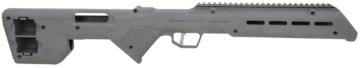 Desert Tech Trk22Gry Trek-22 Rifle Chassis Gray Synthetic Fixed Bullpup Fits Ruger 10/22 26.75&Quot; Oal