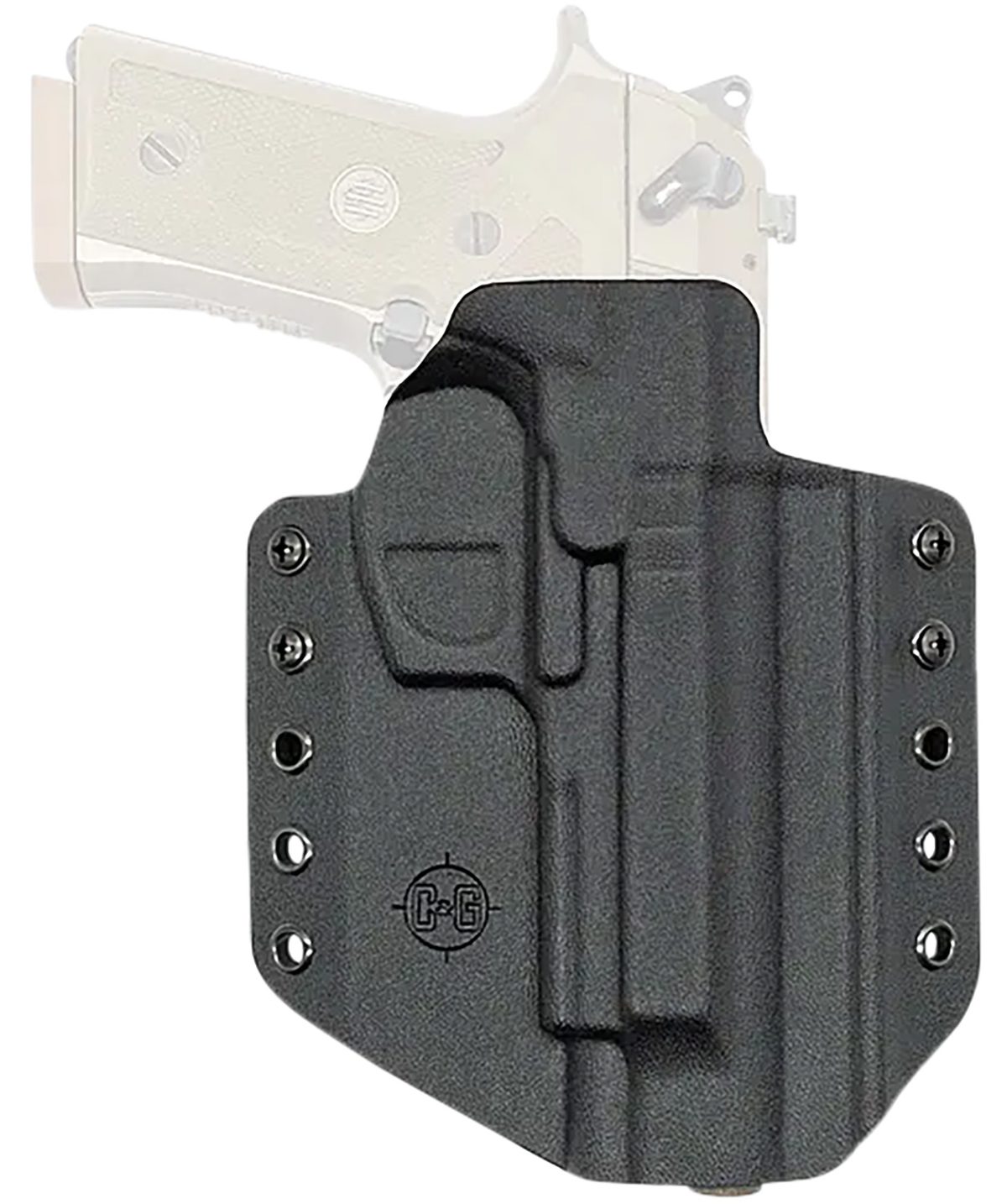 C&Amp;G Holsters 2750100 Covert  Owb Black Kydex Belt Loop Fits Beretta M9A3/M9A4 Right Hand