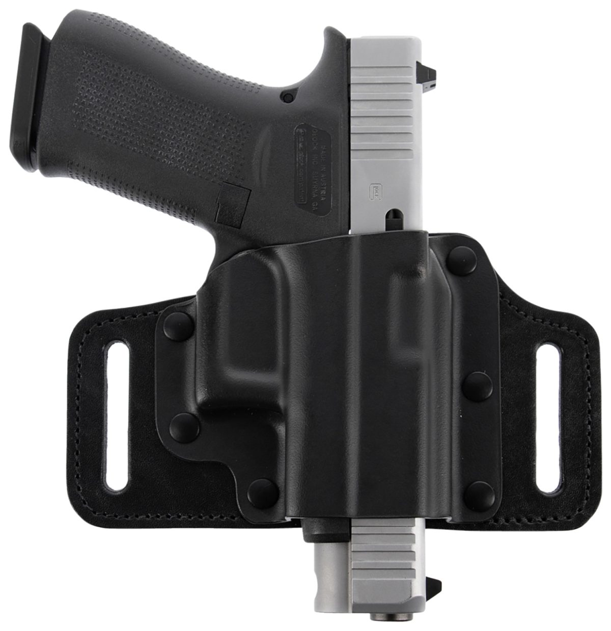 Galco Ts870Rb Tacslide  Owb Black Kydex/Leather Belt Slide Fits Sig P365/X/Xl/Spectre Comp Right Hand