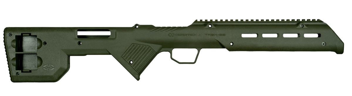 Desert Tech Trk22Grn Trek-22 Rifle Chassis Od Green Synthetic, Fixed Bullpup, Fits Ruger 10/22, 26.75&Quot; Oal