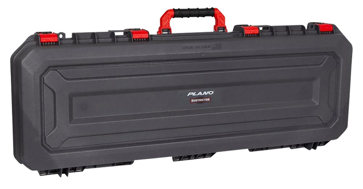 Plano Pla11842R All Weather 2 W/ Rustrictor Technology 42&Quot; Gray W/ Red Accents Dri-Loc Seal &Amp; Lockable Latches